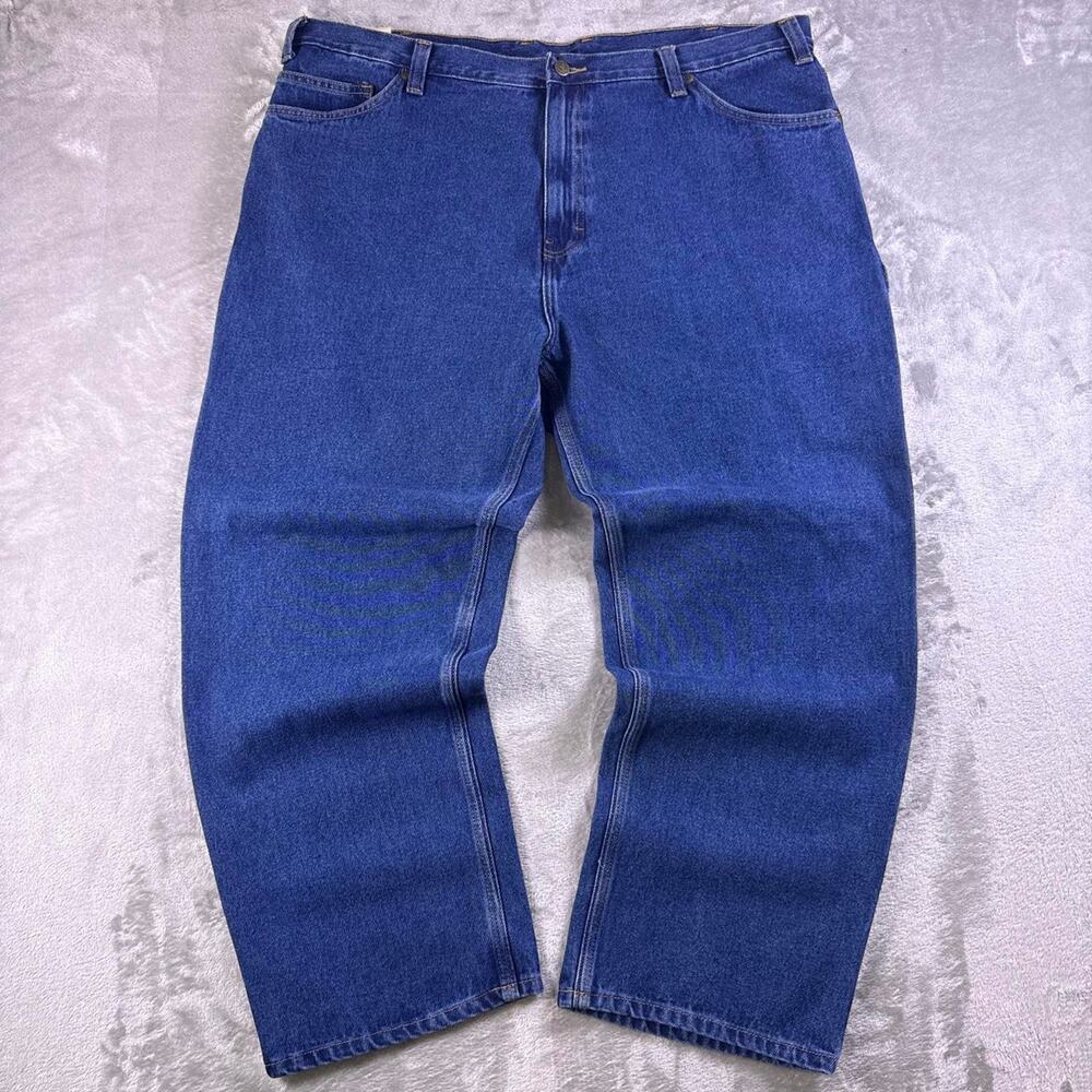 NWT Ben Davis Carpenter Pants Men’s 44x30 Indigo Blue Denim Workwear Style 778